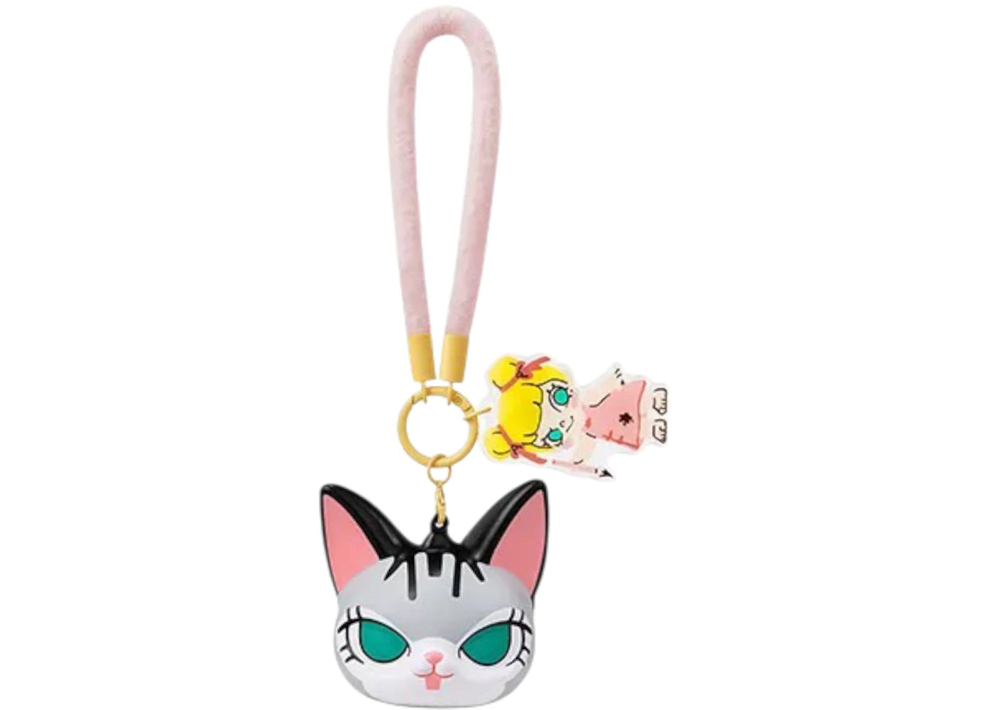 Pop Mart Baby Molly & Baby Tabby Series Furry Brush Pinch Pendant