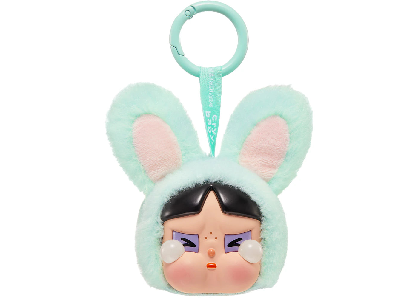 Pop Mart CRYBABY x Powerpuff Girls Series Bunny Buttercup Vinyl Face Plush