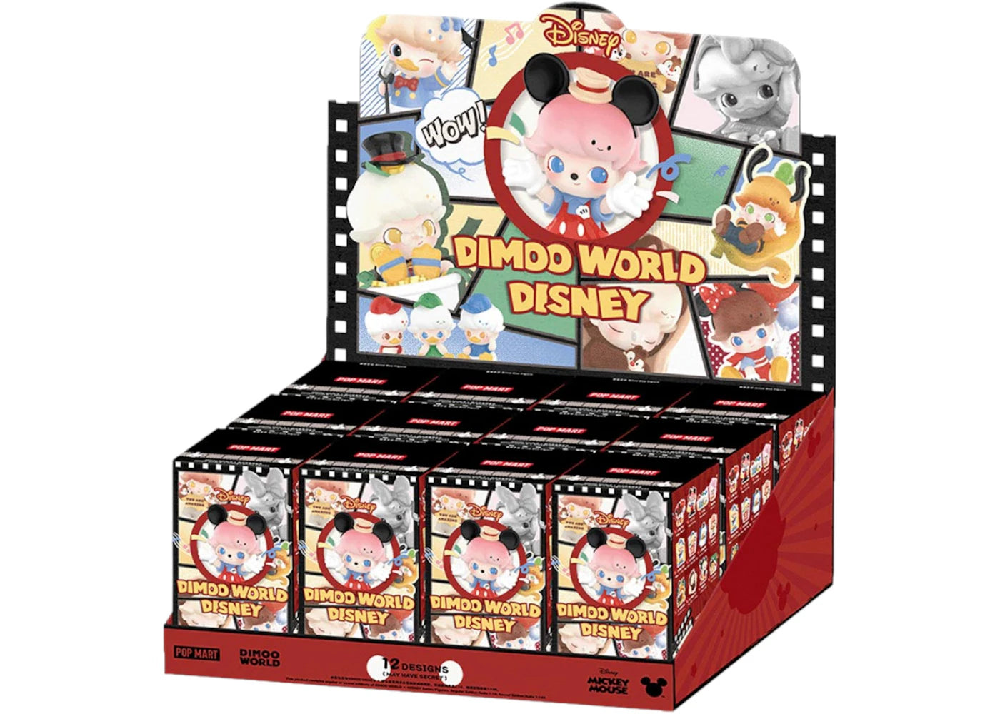 Pop Mart DIMOO World x Disney Series Figures Sealed Case (12 Blind Box)