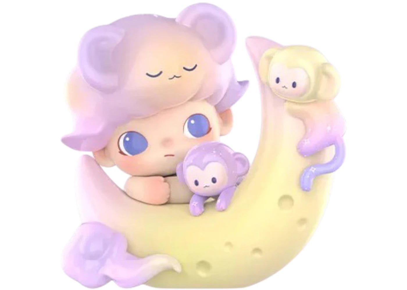 Pop Mart Dimoo Animal Kingdom Series Monkey Catches the Moon (Secret E ...