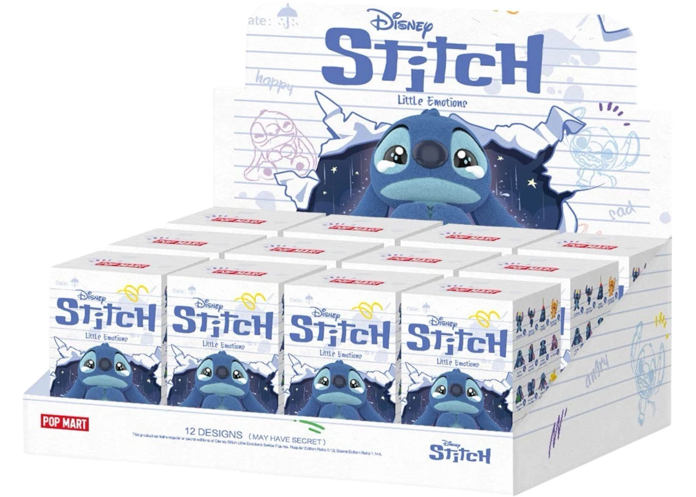 Pop Mart Disney Stitch Little Emotions Series Figure Sealed Case (12 Blind Box)