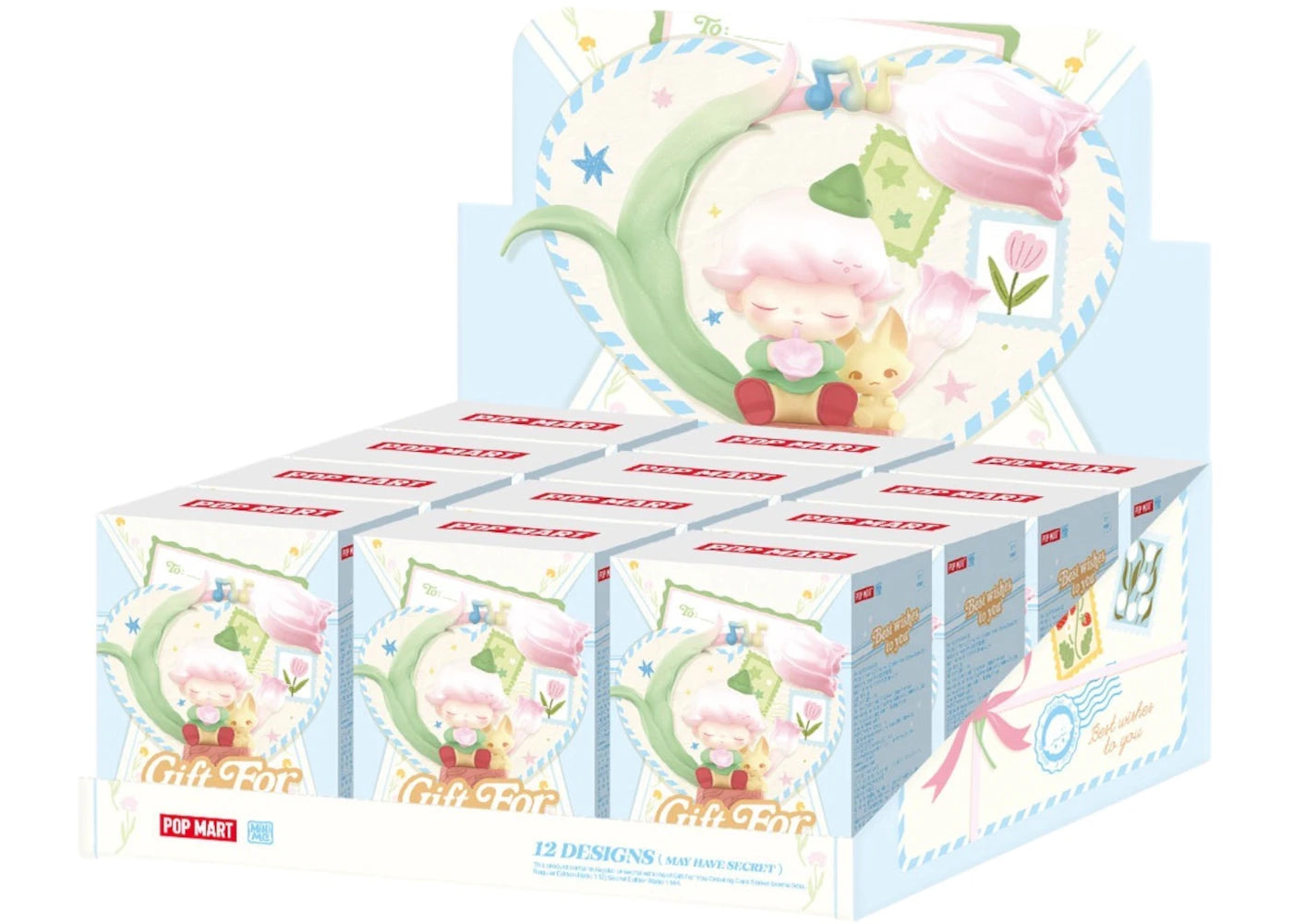 Pop Mart Gift For You Greeting Card Series Scene Sets Sealed Case (12 Blind Box)