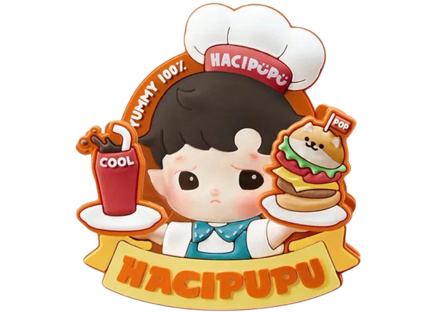 Pop Mart Hacipupu Rolling Time Machine Series Haci's 24-HOUR (Secret Edition) Fridge Magnet Silicone Clip