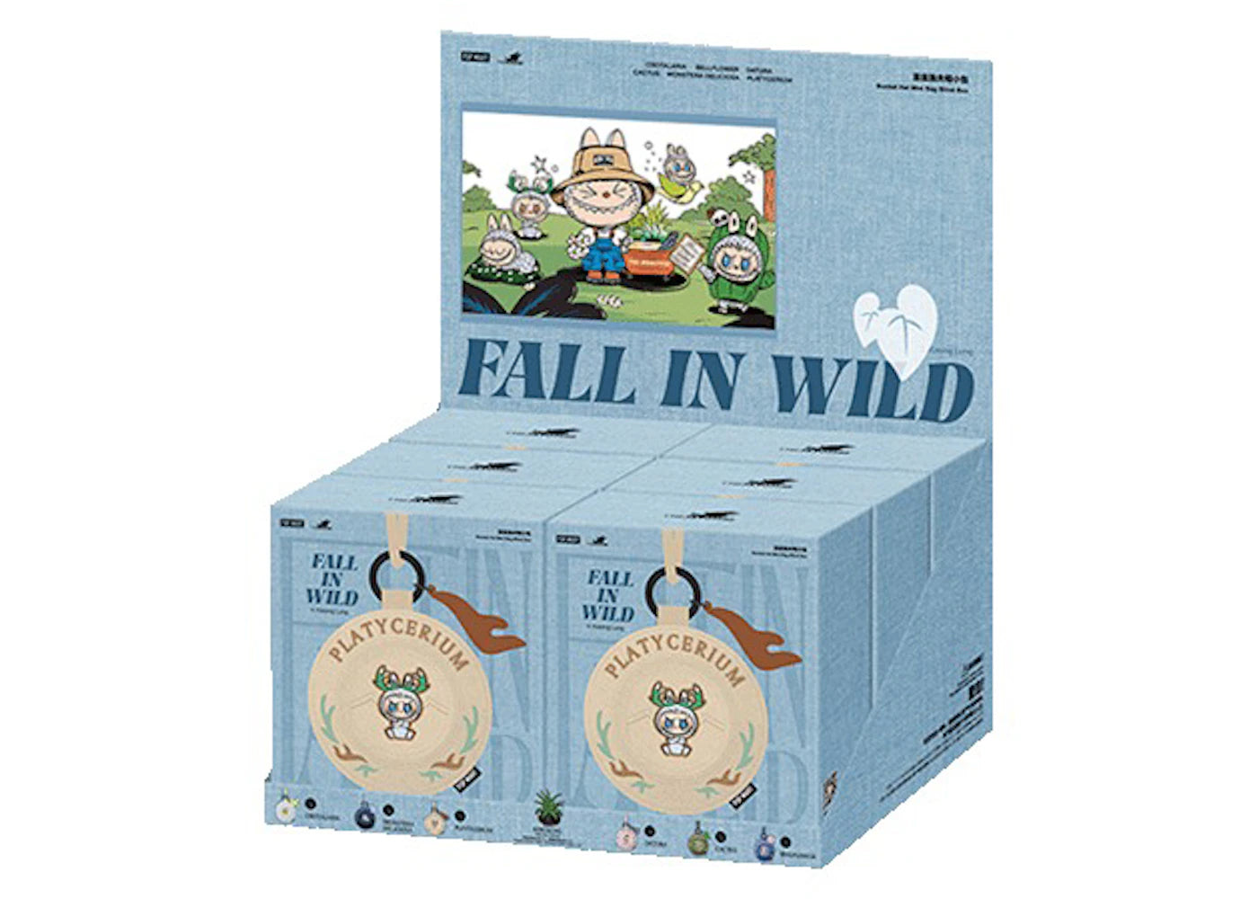 Pop Mart Labubu The Monsters Fall in Wild Series Bucket Hat Mini Bag Sealed Whole Set (6 Blind Boxes)