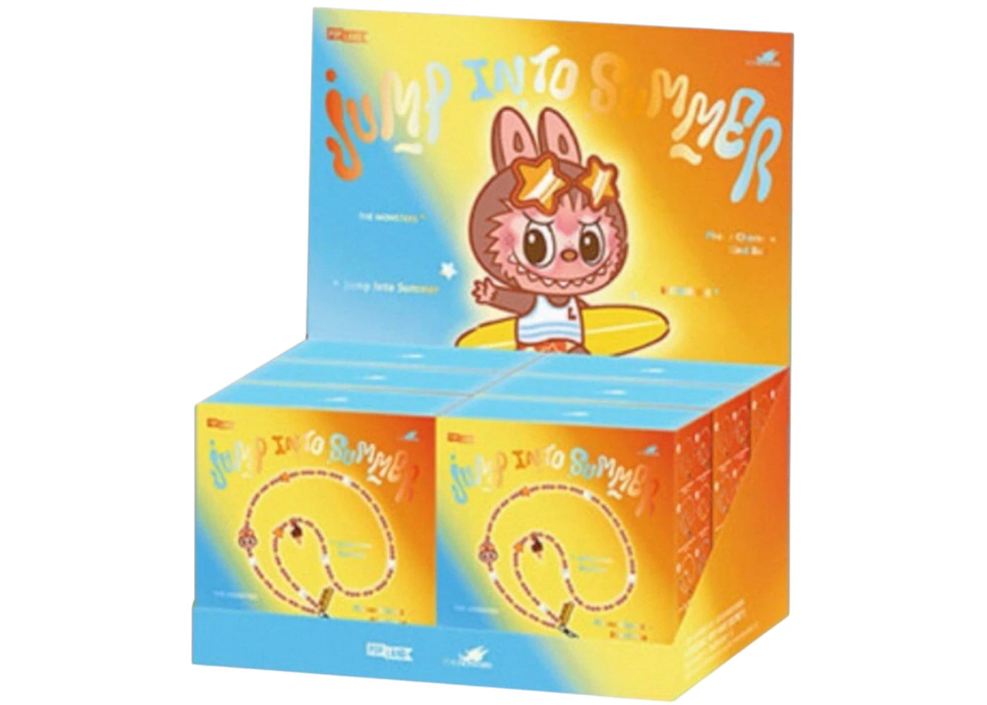 Pop Mart Labubu The Monsters Jump Into Summer Series Long Necklace Lanyard Sealed Case (6 Blind Box)