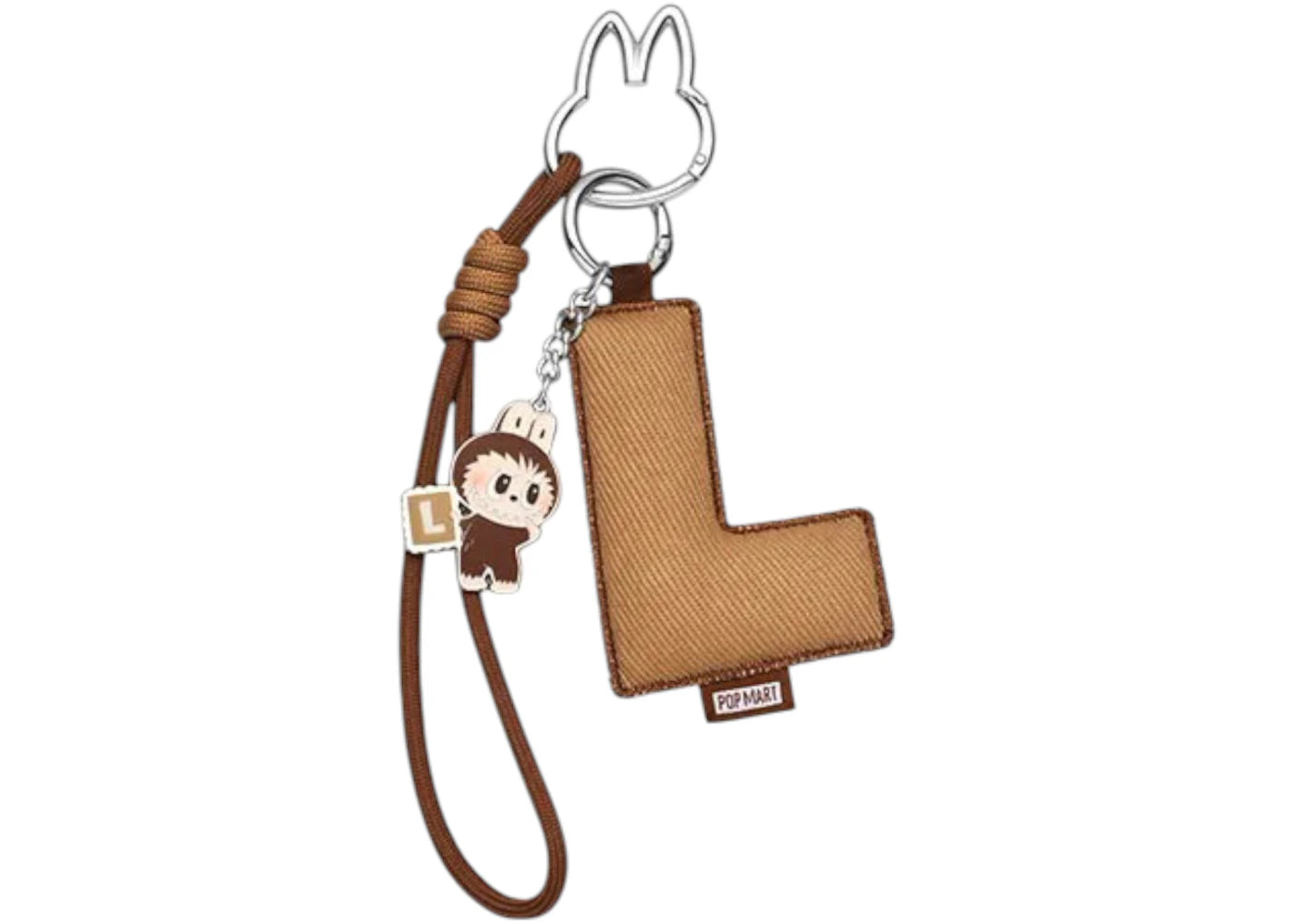 Pop Mart Labubu The Monsters Pin for Love Series "L" Letter Pendant