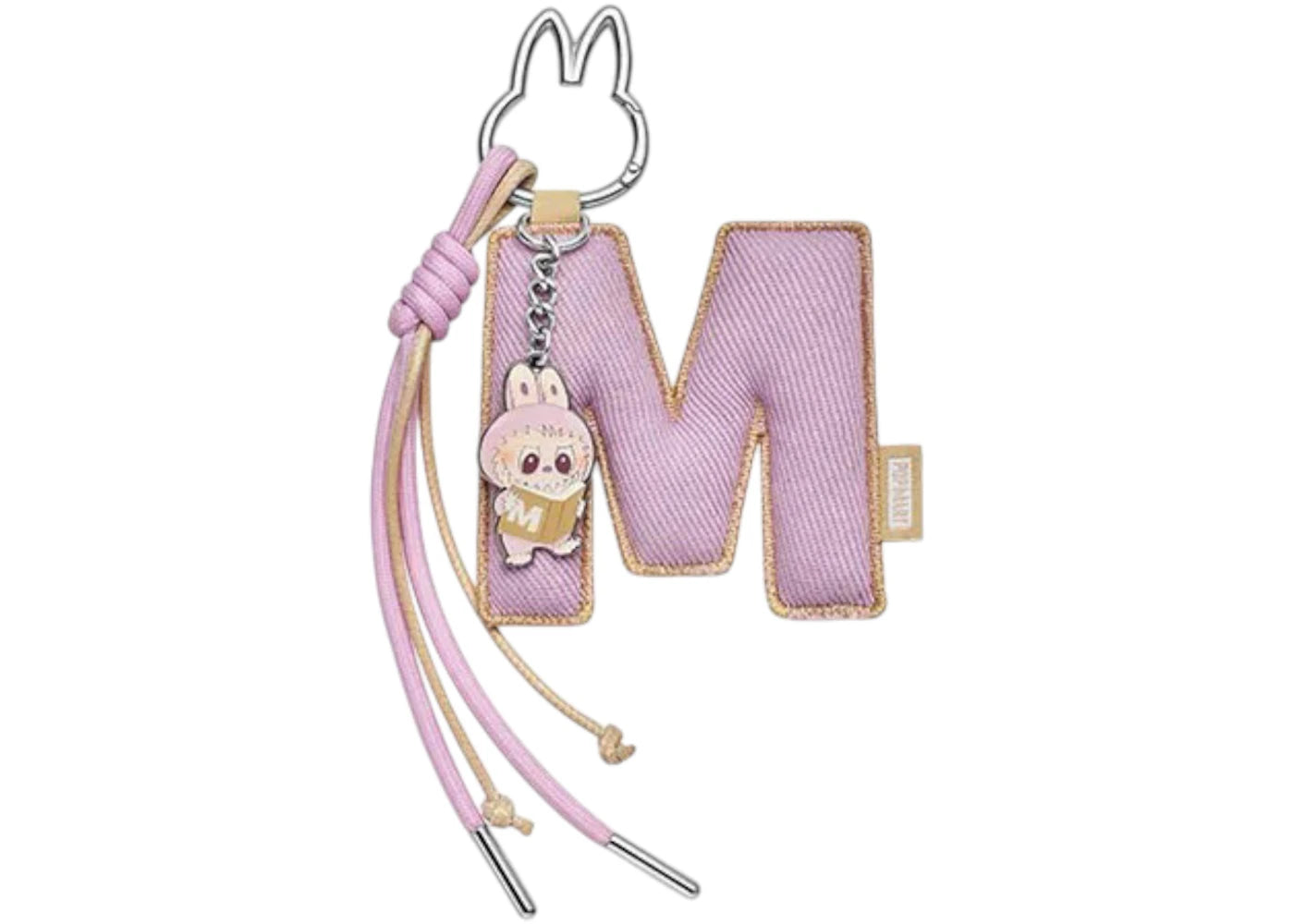 Pop Mart Labubu The Monsters Pin for Love Series "M" Letter Pendant
