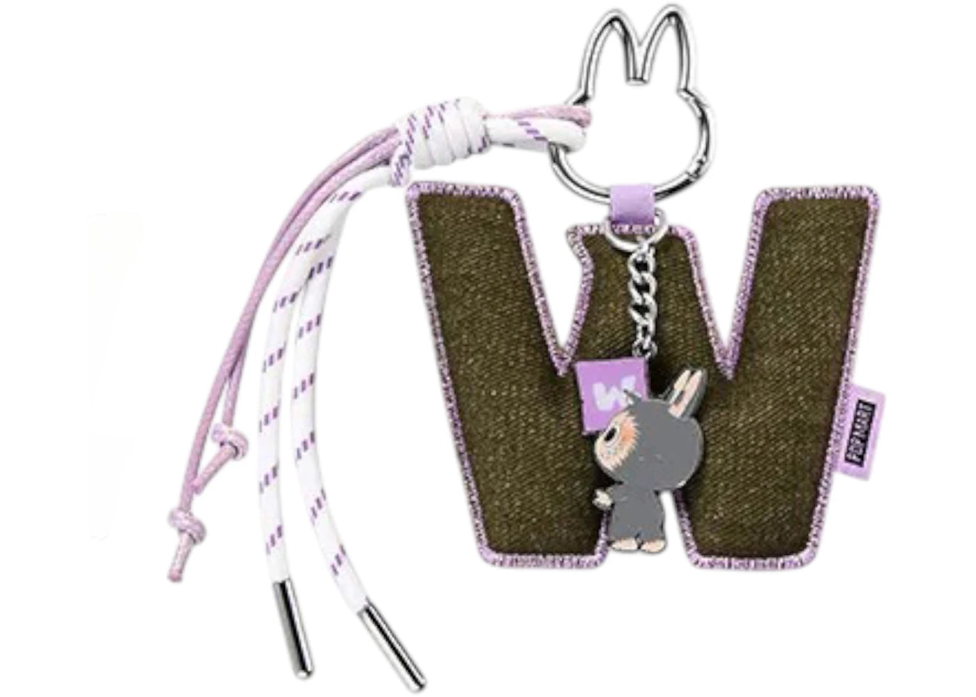Pop Mart Labubu The Monsters Pin for Love Series "W" Letter Pendant
