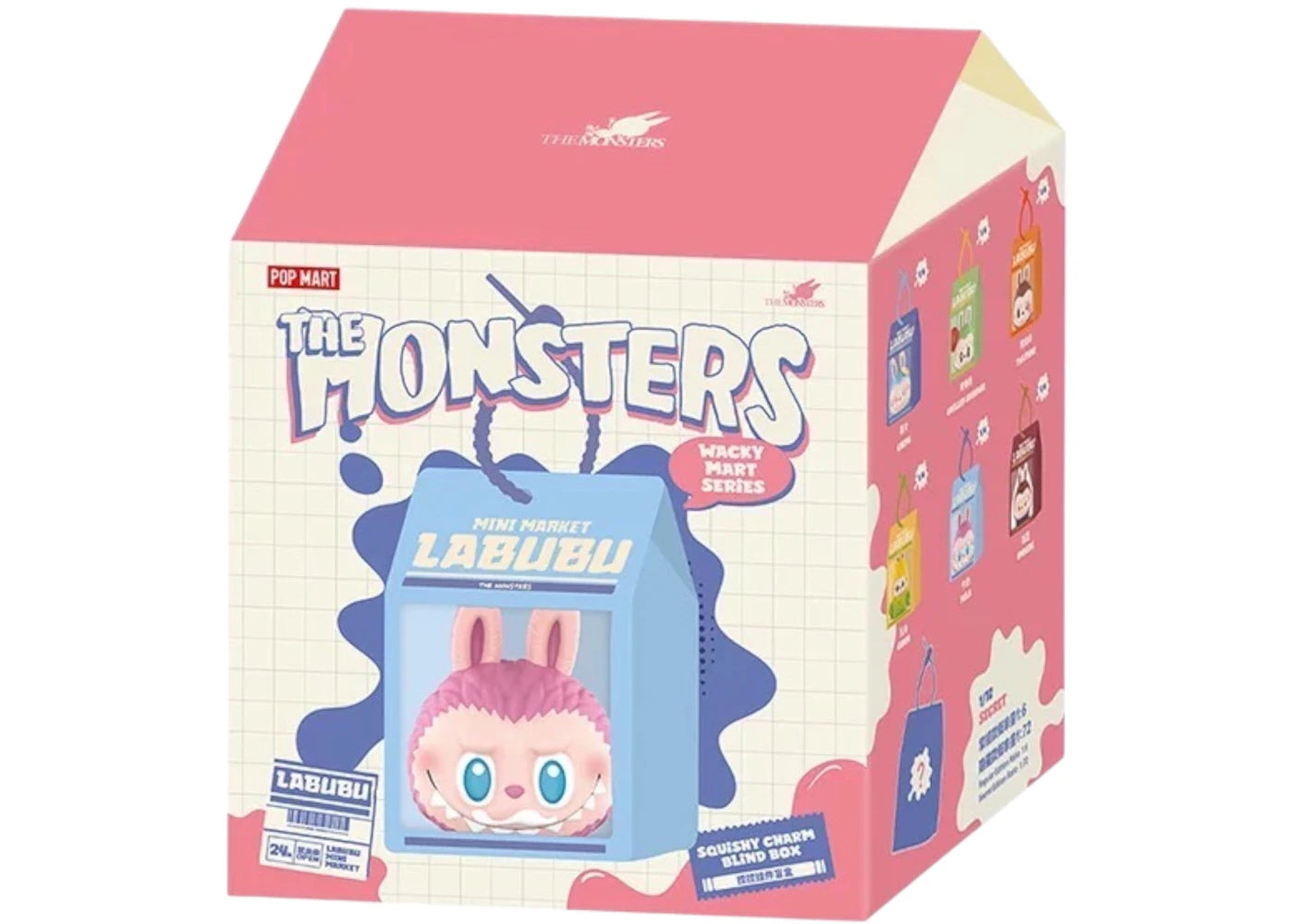 Pop Mart Labubu The Monsters Wacky Mart Series Squishy Charm Single Blind Box
