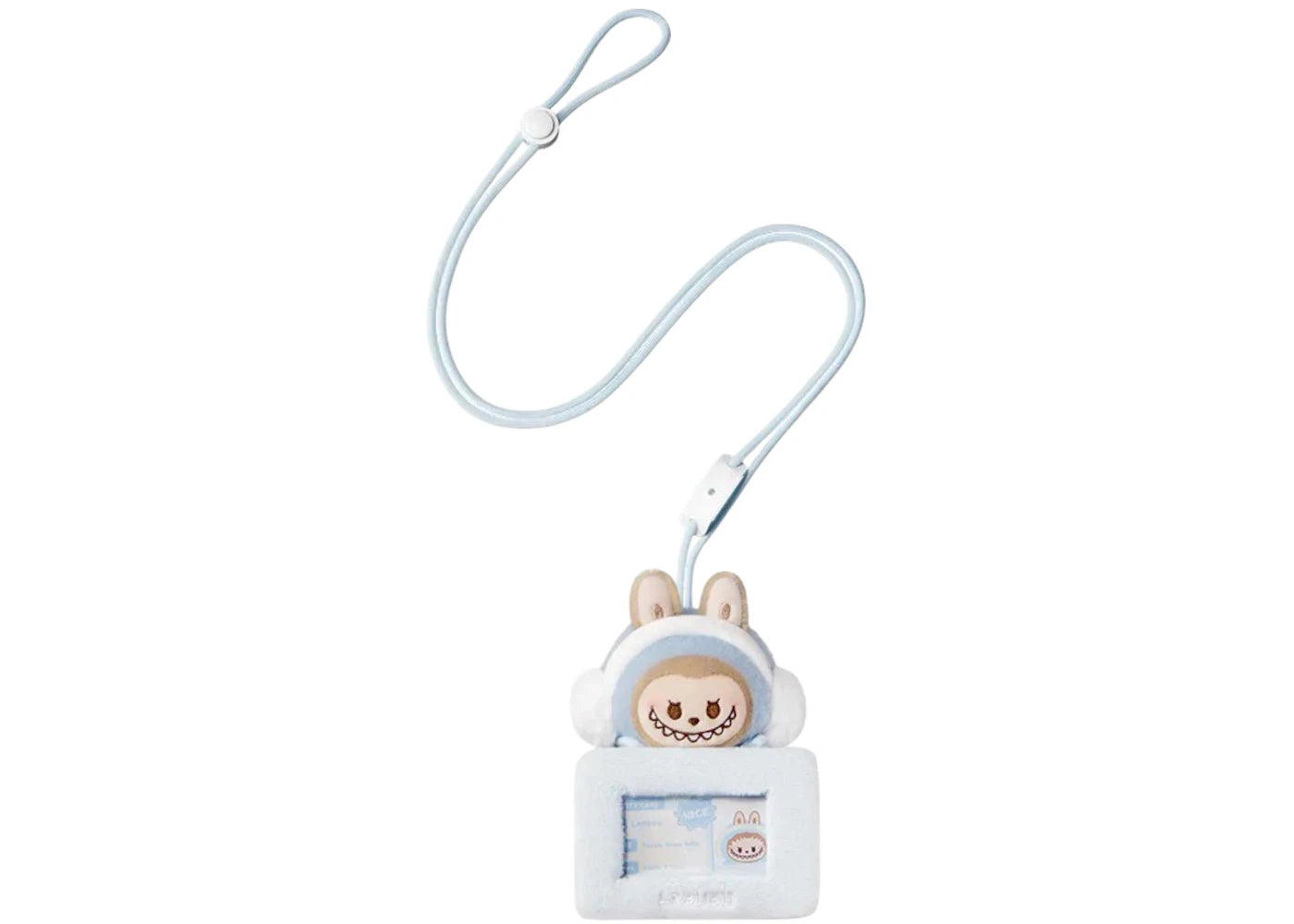Pop Mart POP BEAN Fluffy & Cozy Series LABUBU Toasty Snow Baby Card Holder Pendant