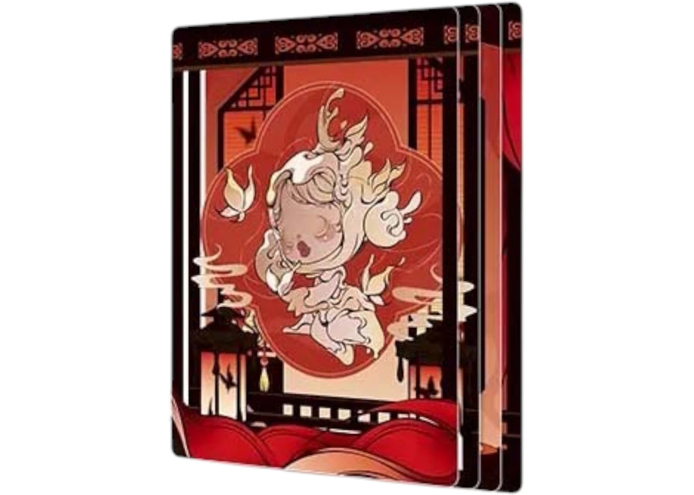 Pop Mart Pop Mart Skullpanda The Mirage Series The Carousel Lantern Figures Art Collection Cards