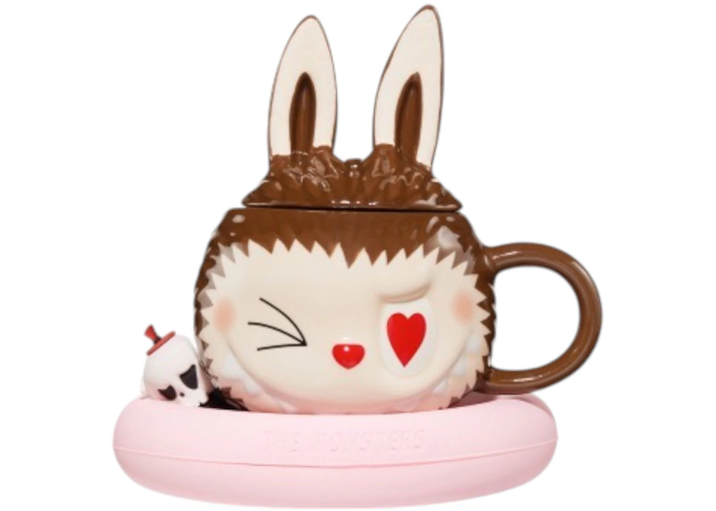Pop Mart The Monsters Labubu Catch Me If You Like Me Series TV Set Ceramic Cup
