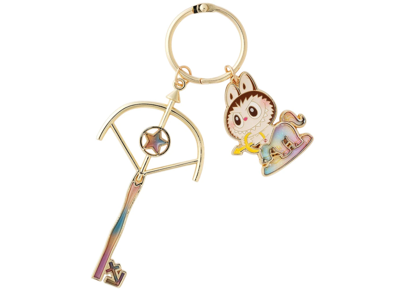 Pop Mart The Monsters Labubu Constellation Series Sagittarius Key Pendant