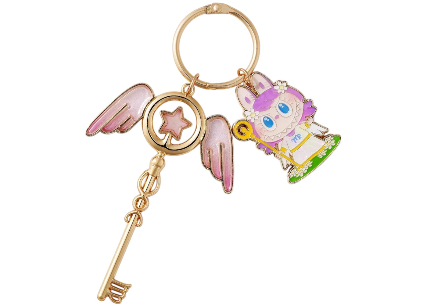 Pop Mart The Monsters Labubu Constellation Series Virgo Key Pendant