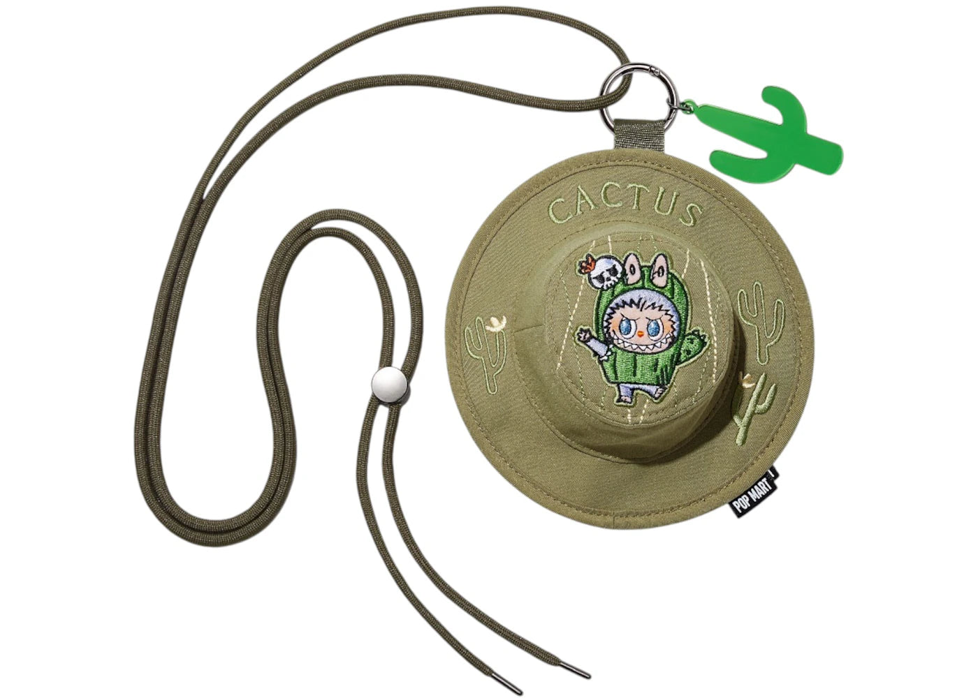 Pop Mart The Monsters Labubu Fall In Wild Series Cactus Bucket Hat Mini Bag