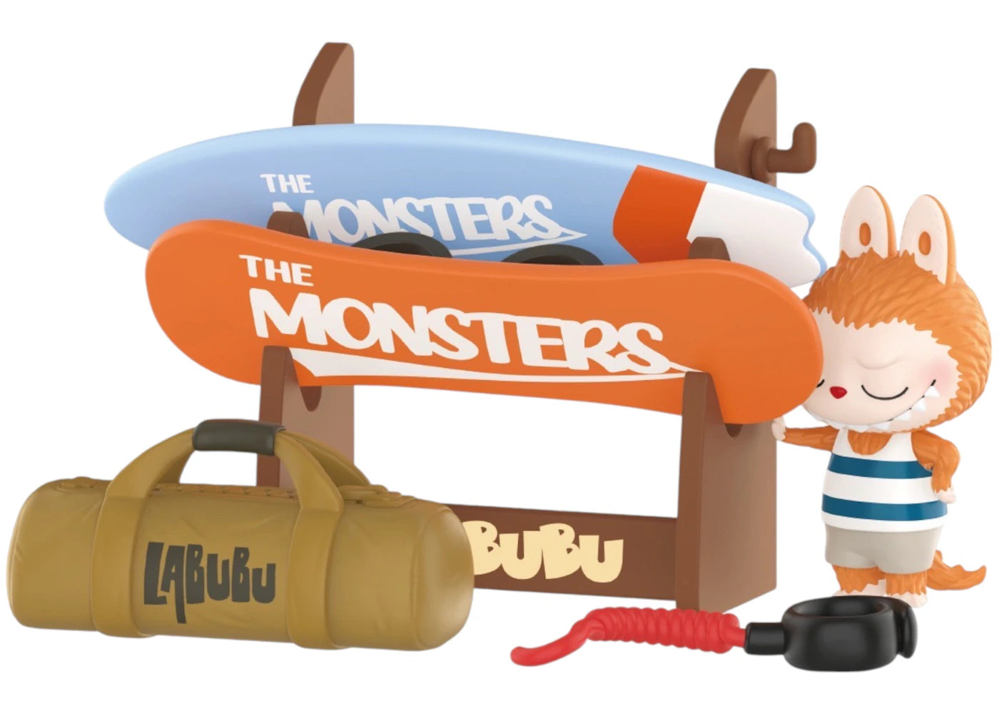 Pop Mart The Monsters Labubu Home of Elves Series Imaginary Surfing Figure