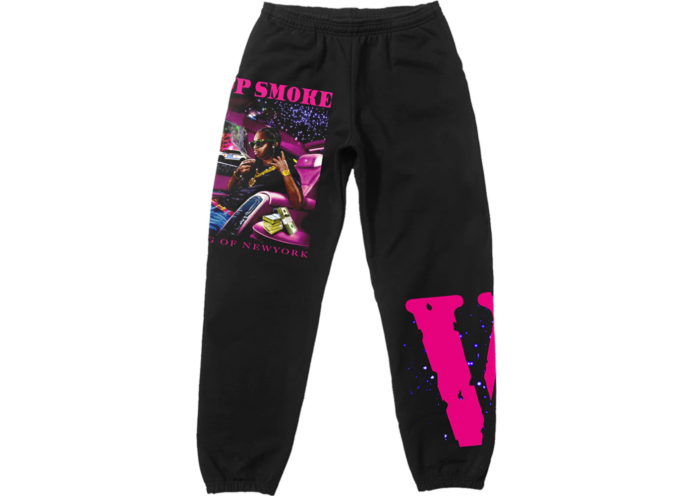 Pop Smoke x Vlone King Of NY Sweatpants Black