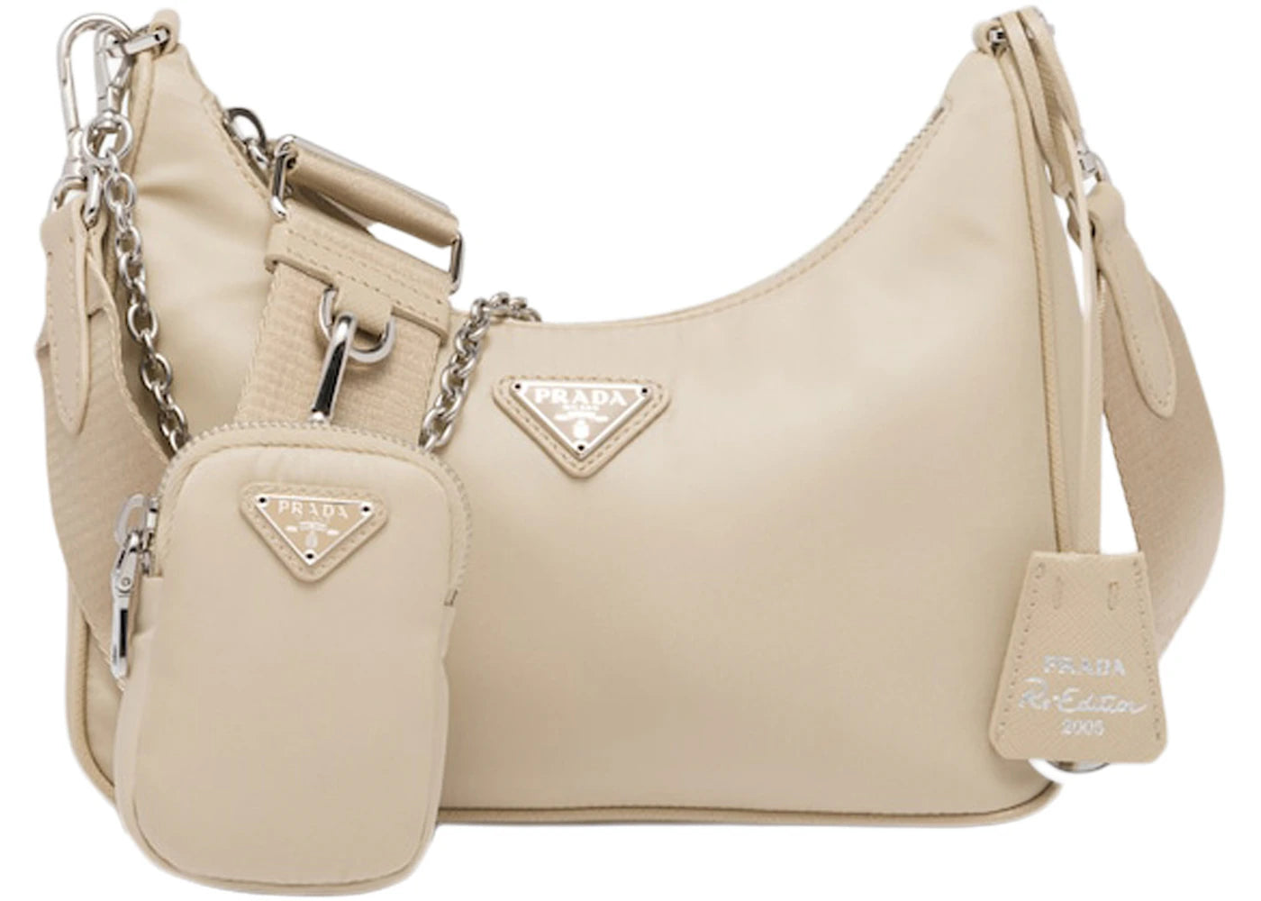 Prada 2005 Shoulder Bag Desert Beige