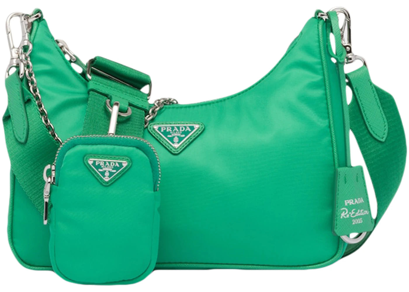 Prada 2005 Shoulder Bag Green Mint