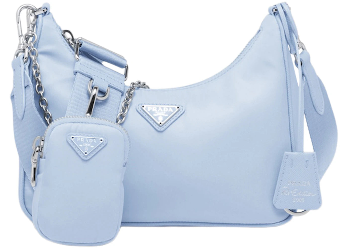 Prada 2005 Shoulder Bag Light Blue