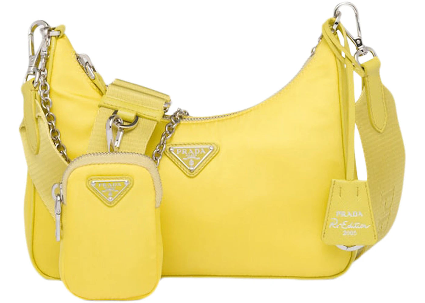 Prada 2005 Shoulder Bag Yellow