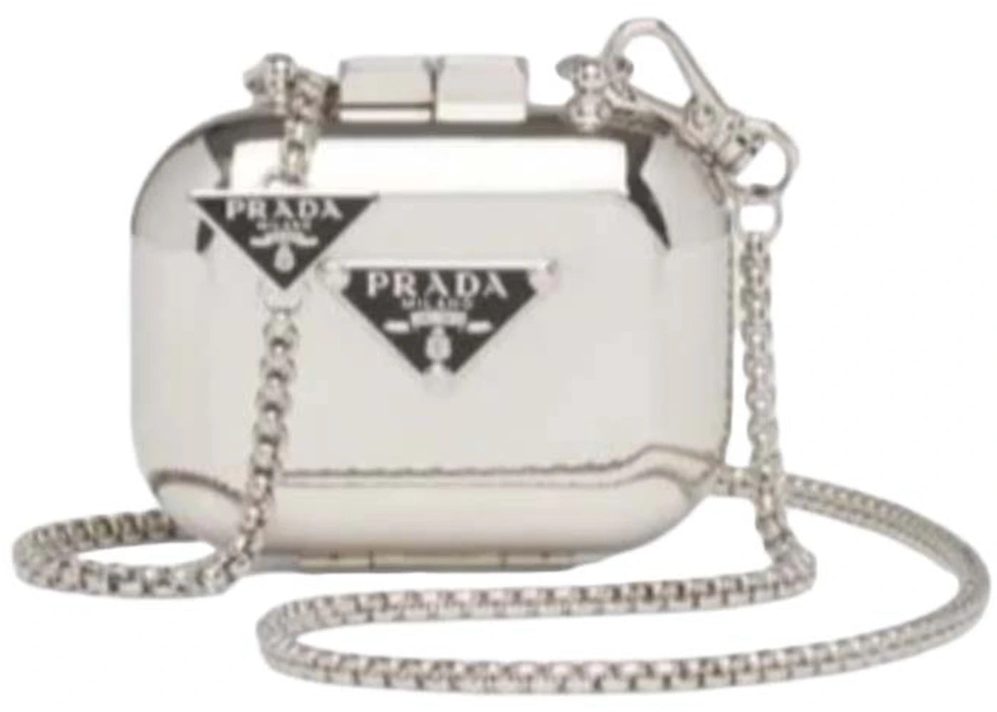 Prada Apple AirPods Pro Metal Vanity Case Silver