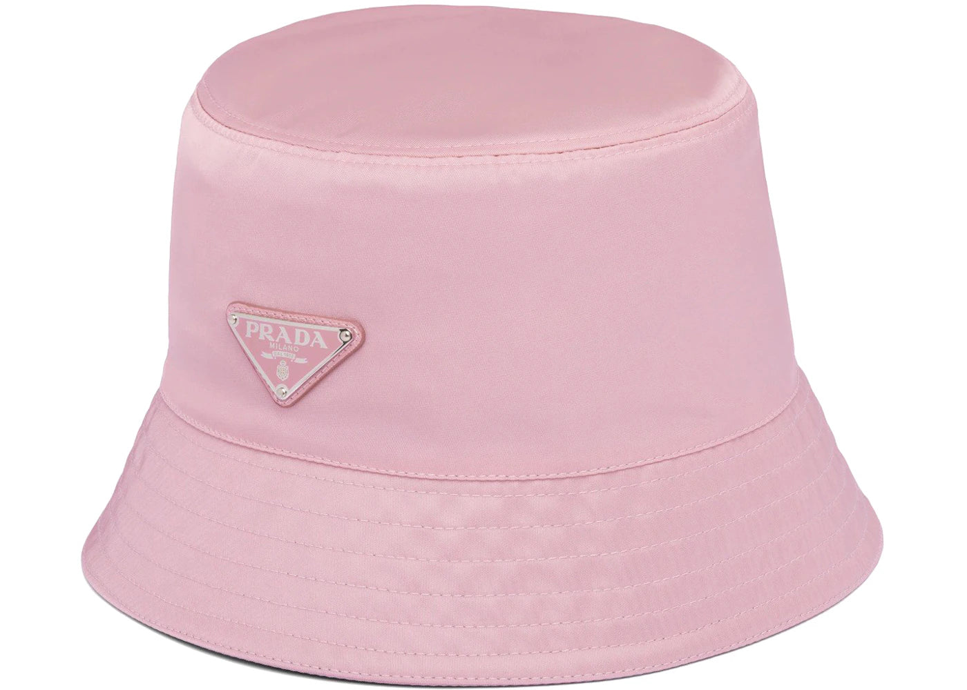 Prada Logo Bucket Hat Primula