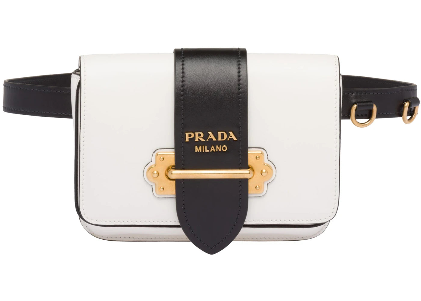 Prada Cahier Belt Bag White