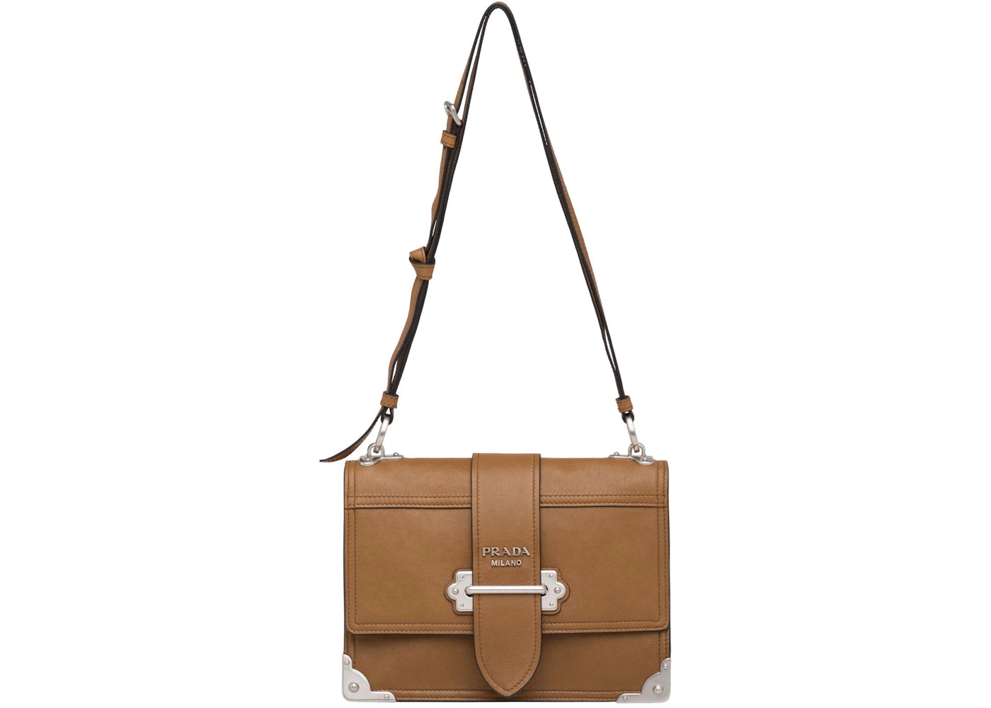 Prada Cahier Silver Brown