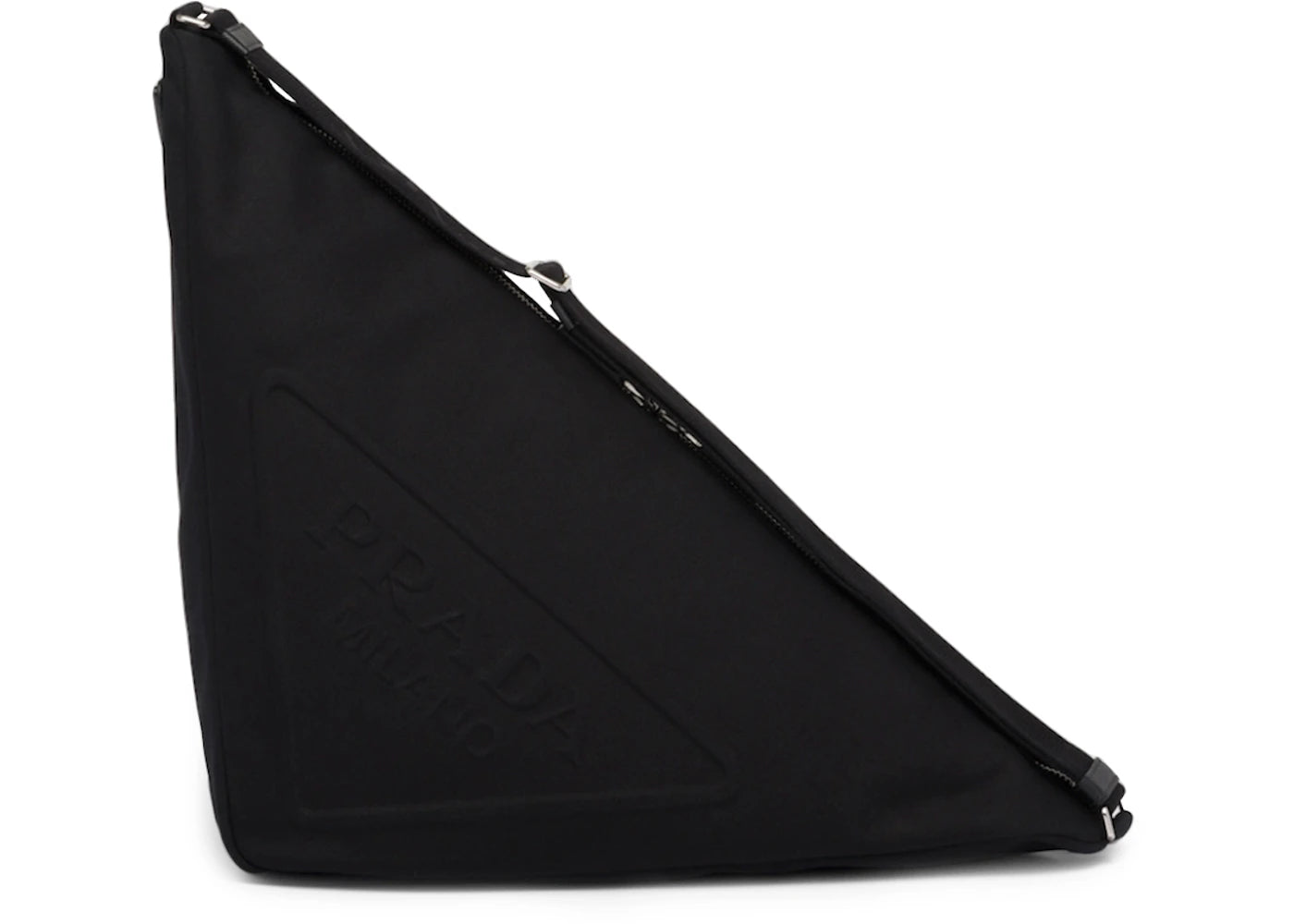 Prada Canvas Triangle Bag Black