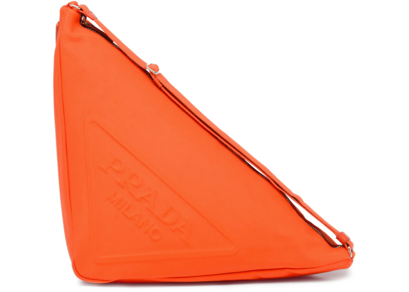 Prada Canvas Triangle Bag Orange