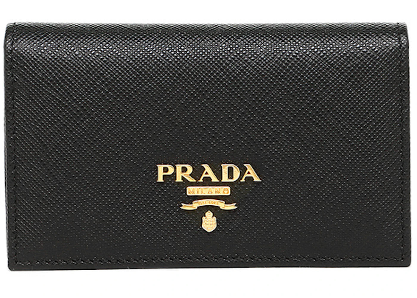 Prada Card Case Saffiano Leather Nero