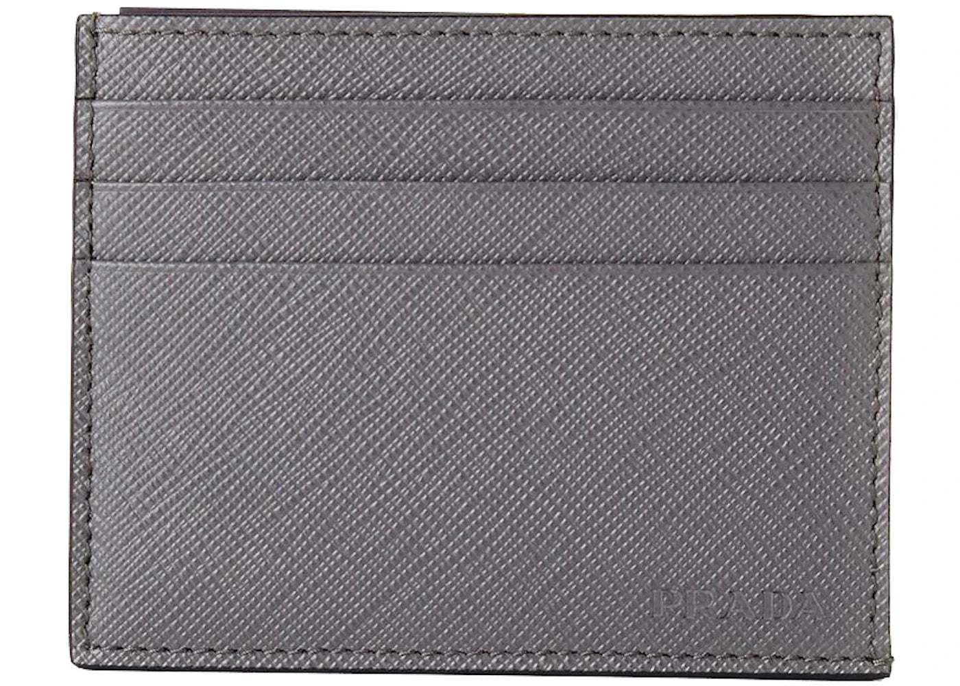 Prada Card Holder Saffiano Leather Argilla