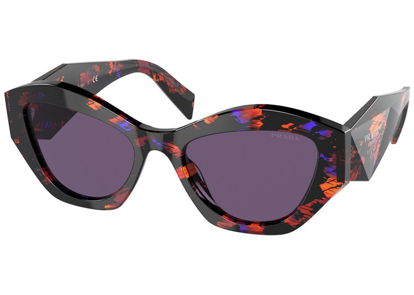 Prada Cat Eye Sunglasses Red/Purple (PR07YSF-06V6O2-55)