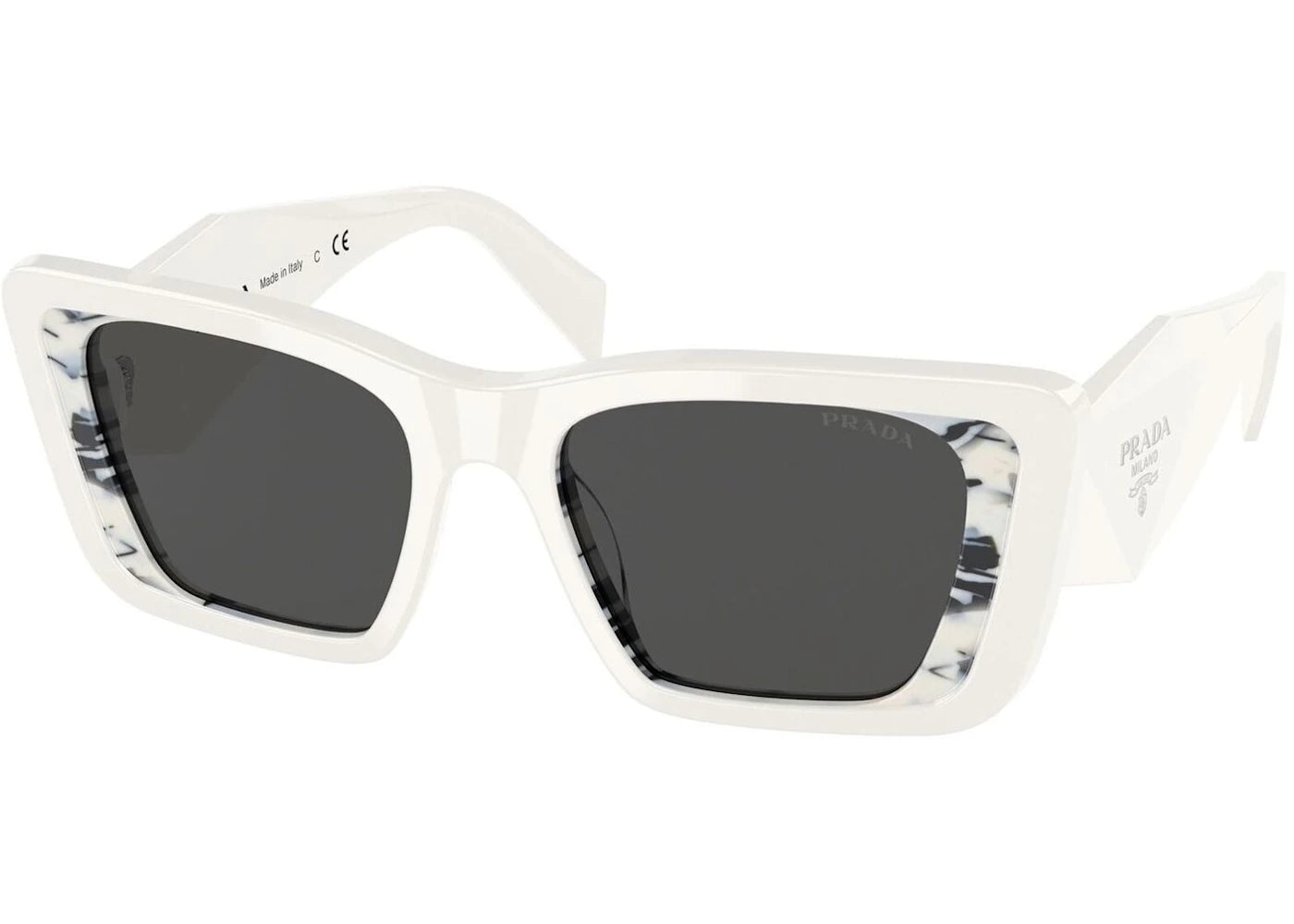 Prada Cat Eye Sunglasses White (PR08YS-02V5S0-51)