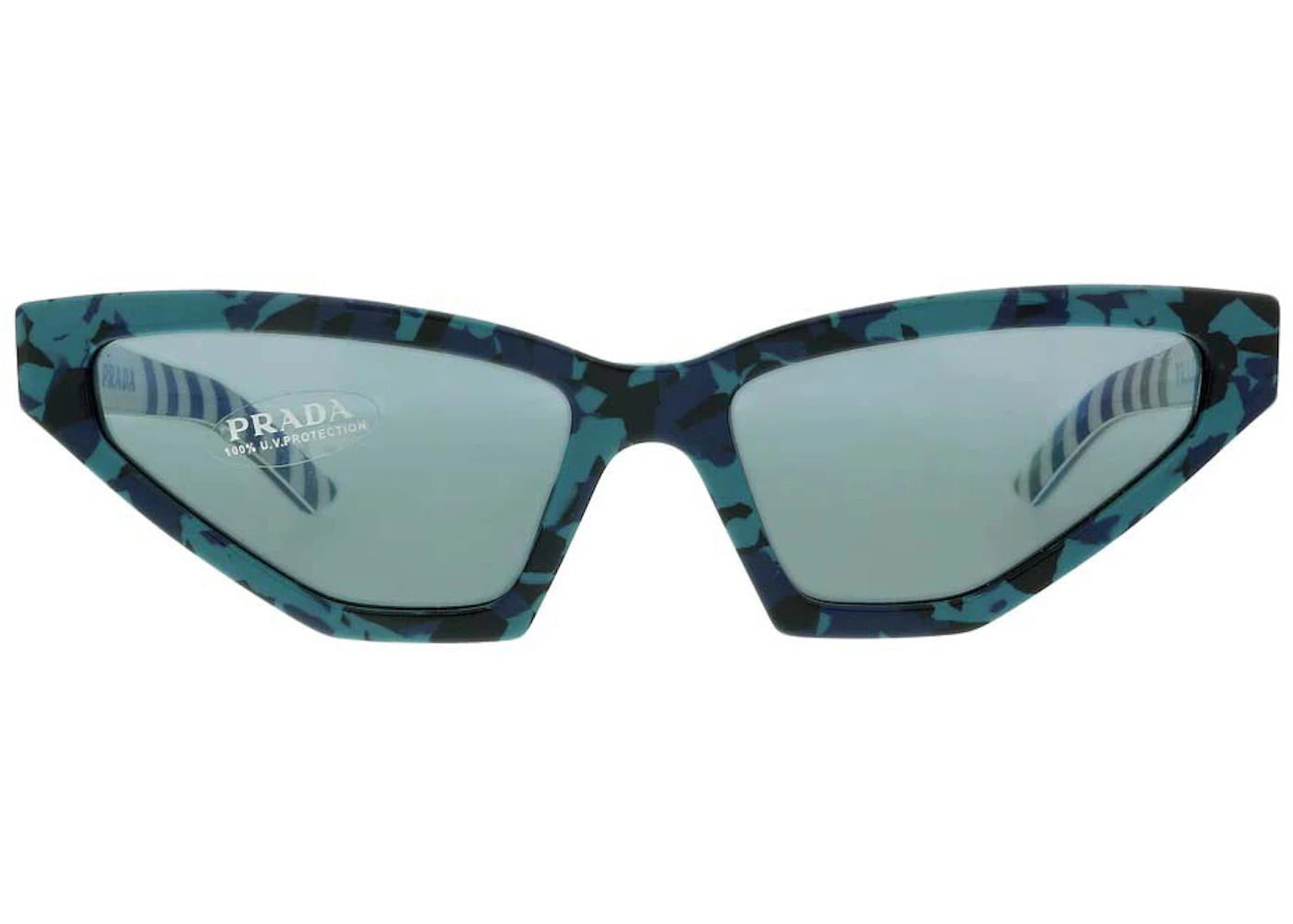 Prada Cateye Sunglasses Camouflage Green (0PR 12VS 4456Q0)