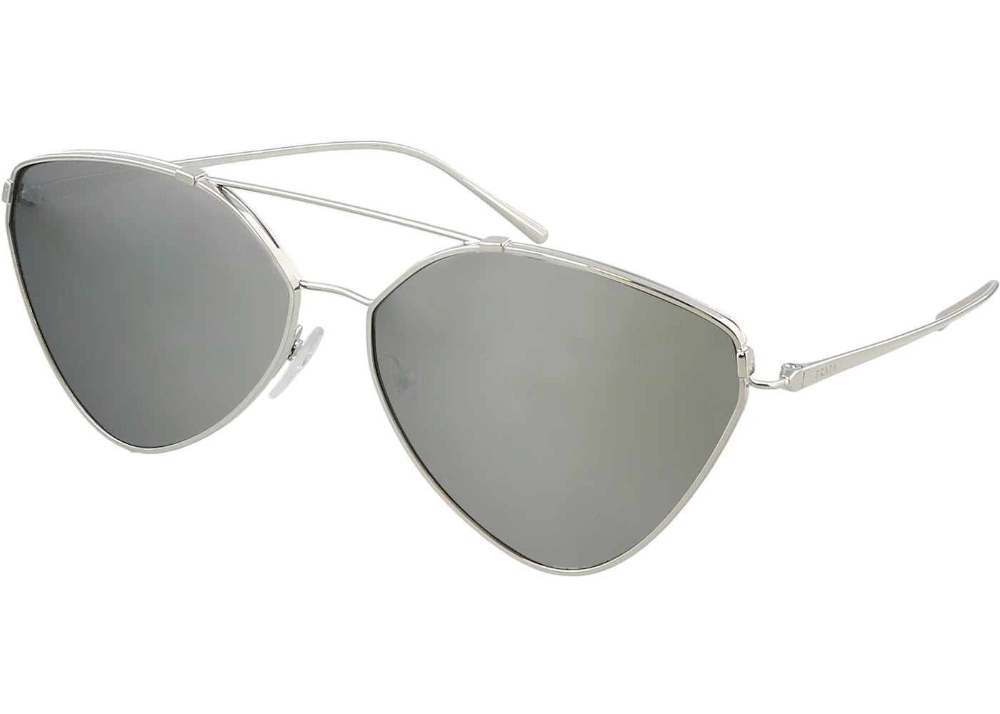 Prada Cateye Sunglasses Silver (0PR 51US 1BC097)