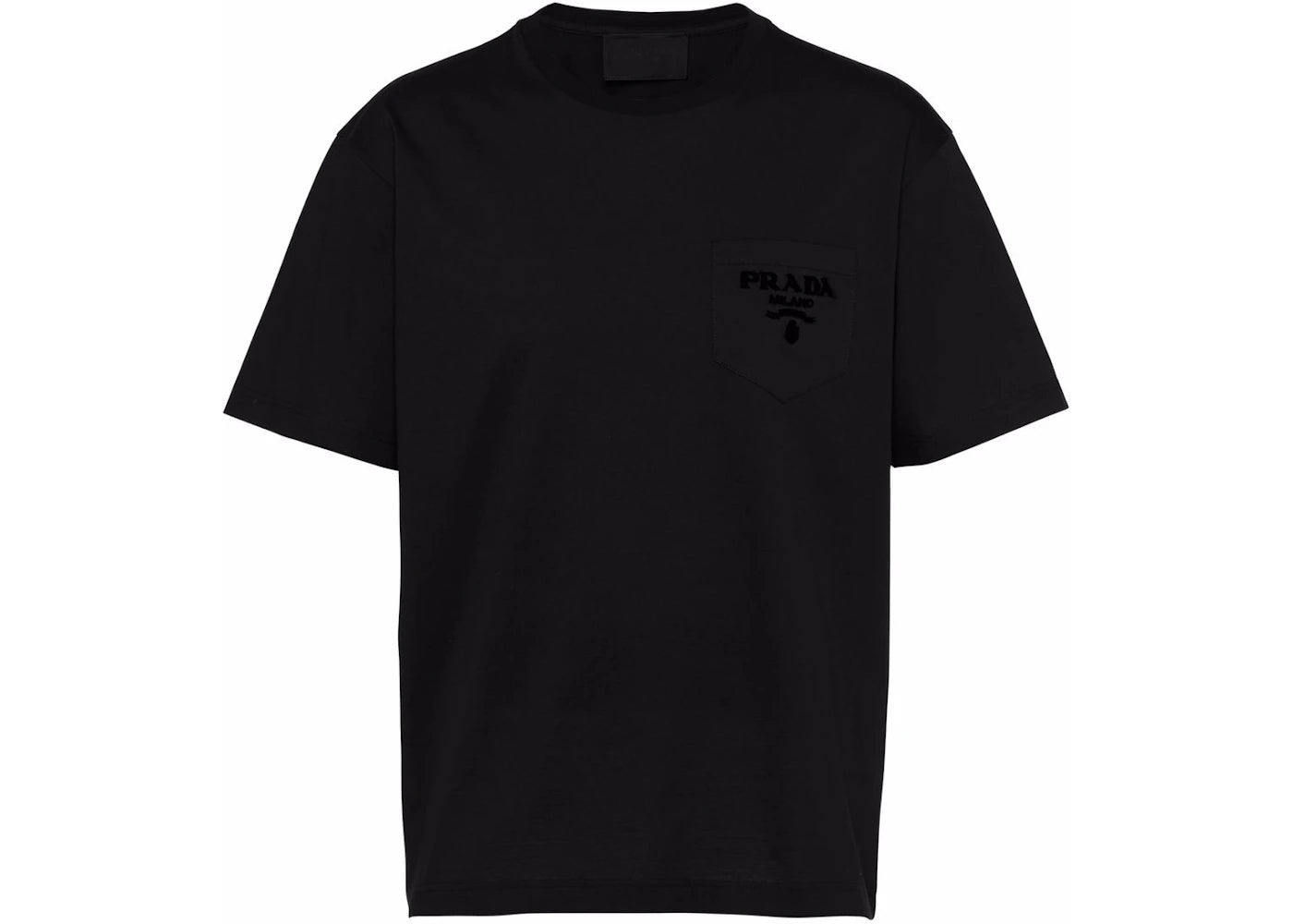 Prada Chenille Logo Patch T-shirt Black