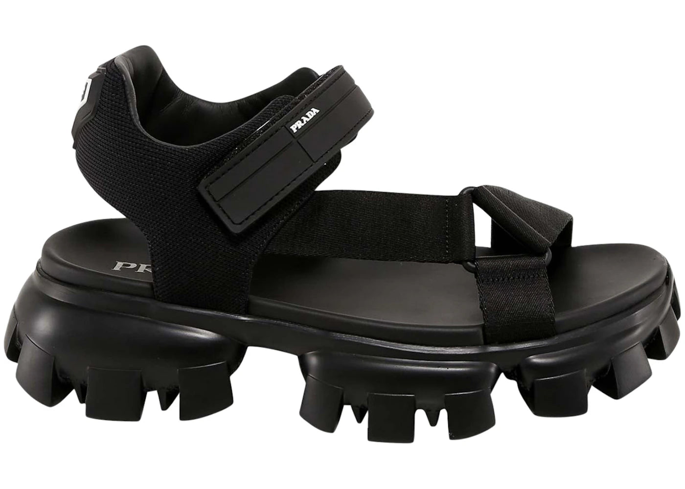 Prada Cloudbust Thunder Sandal Black Nylon