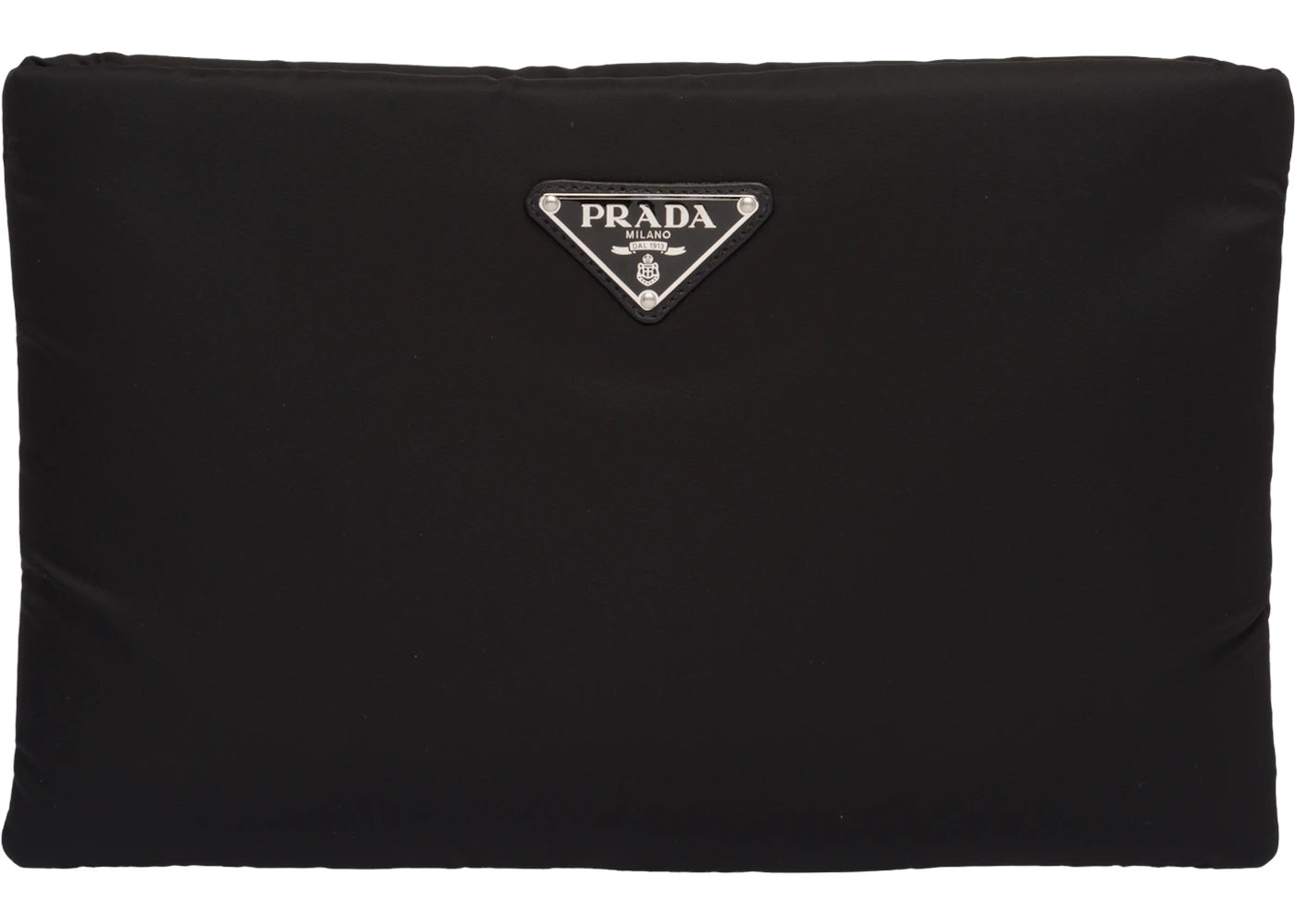 Prada Clutch Padded Nylon Medium Black