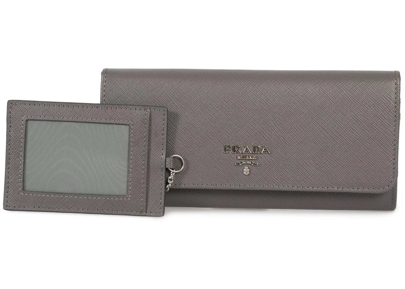 Prada Continental Wallet Saffiano Leather Marmo