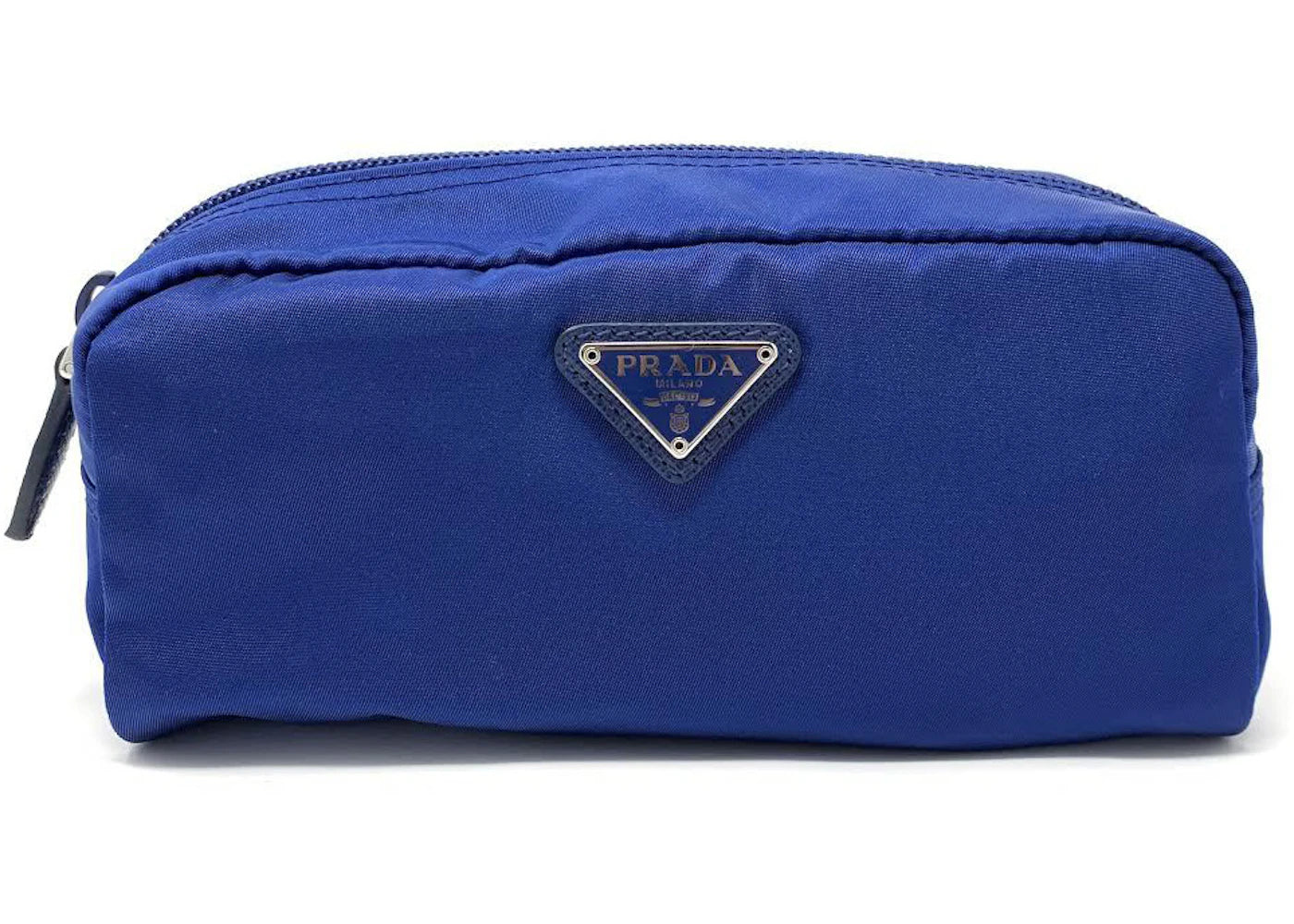 Prada Cosmetic Pouch Nylon Royal Blue