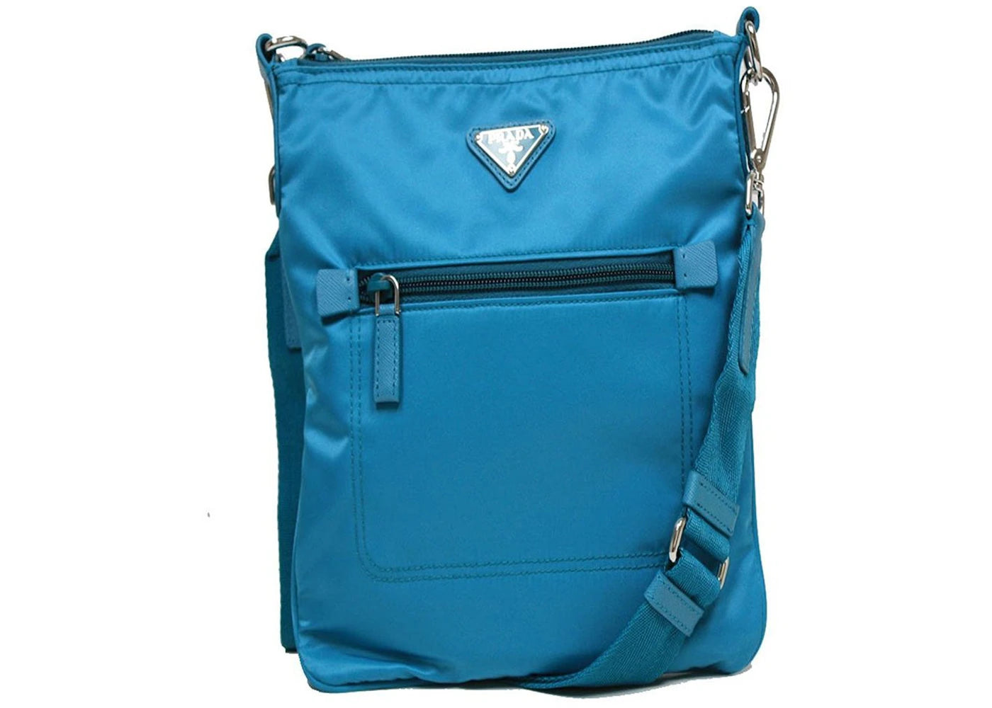 Prada Crossbody Tessuto Turquoise