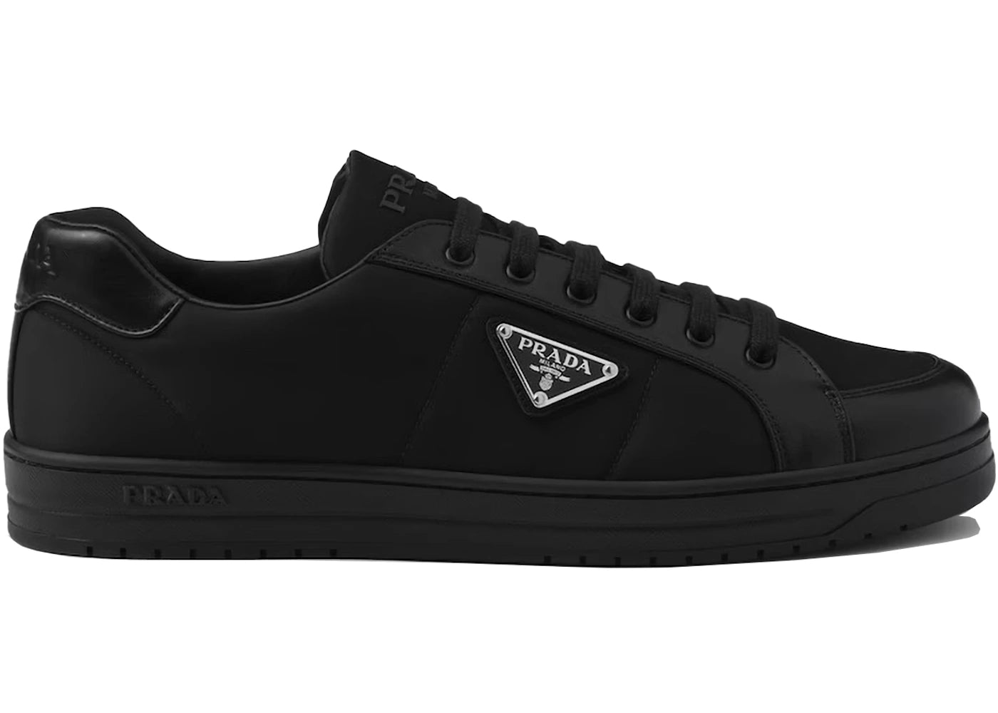 Prada Downtown Low Top Re-Nylon Sneakers Black