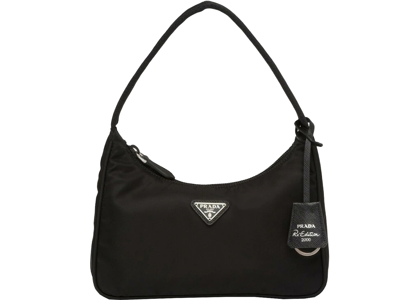 Prada Hobo Tessuto Shoulder Bag Mini Black