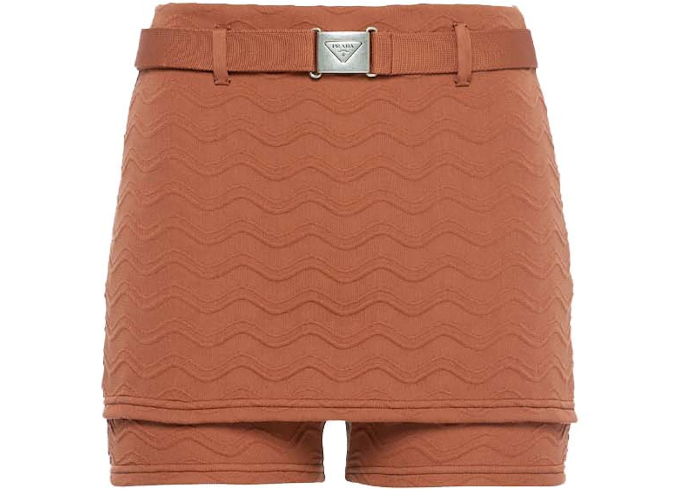 Prada Jacquard Shorts Sienna