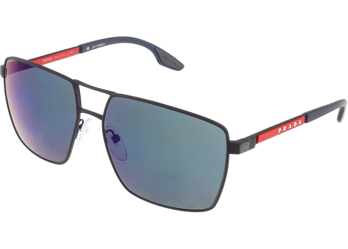 Prada Linea Rossa Square Sunglasses Black