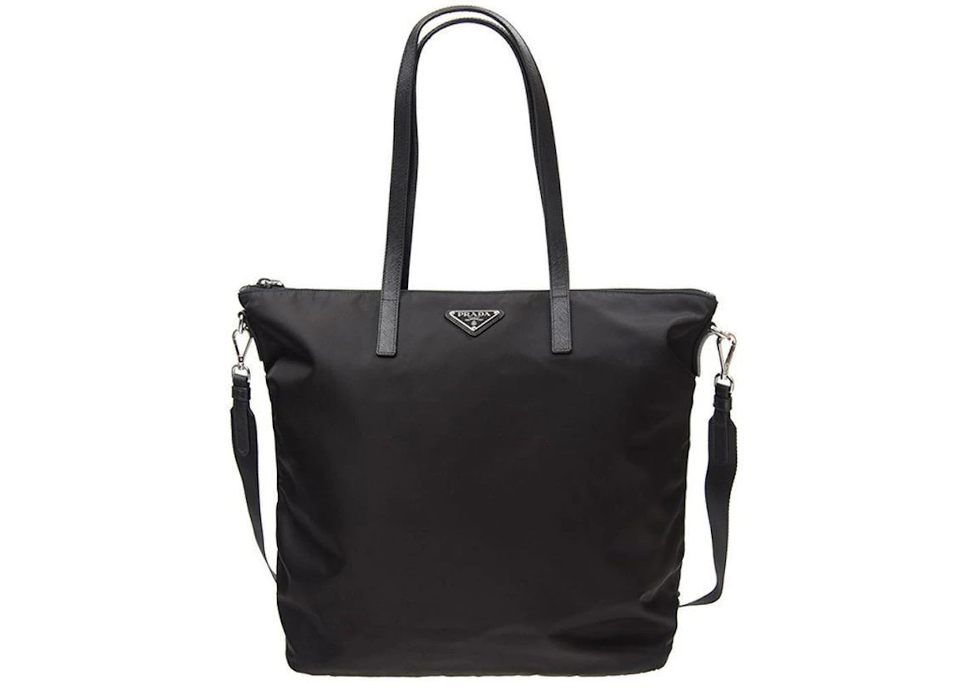 Prada Long Shopping Tote Black