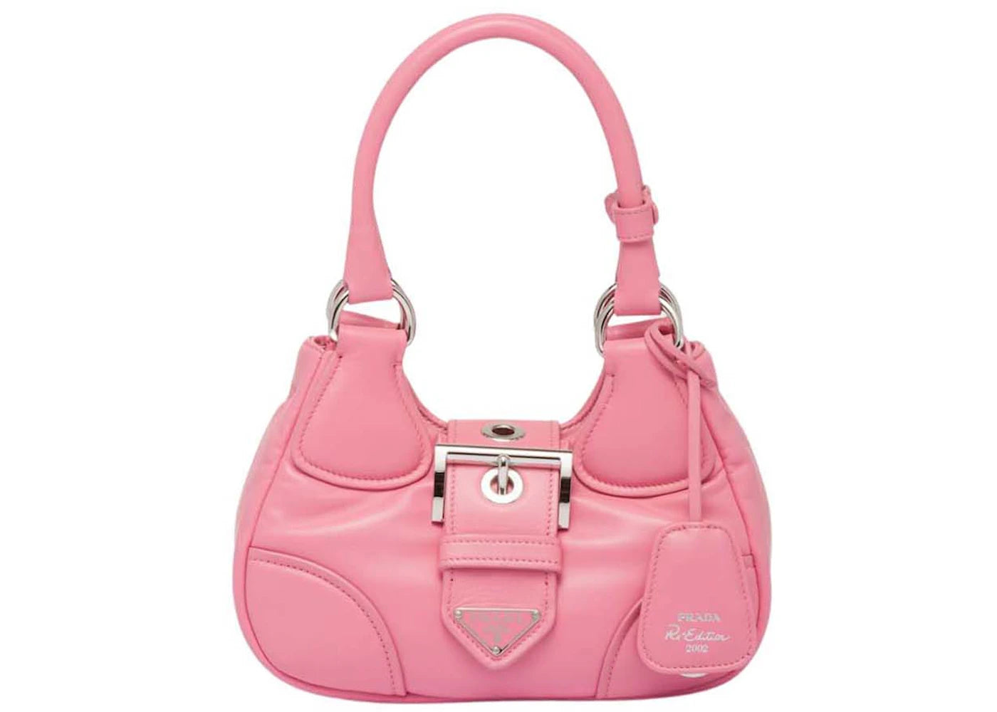 Prada Moon Padded Nappa-Leather Bag Geranium Pink