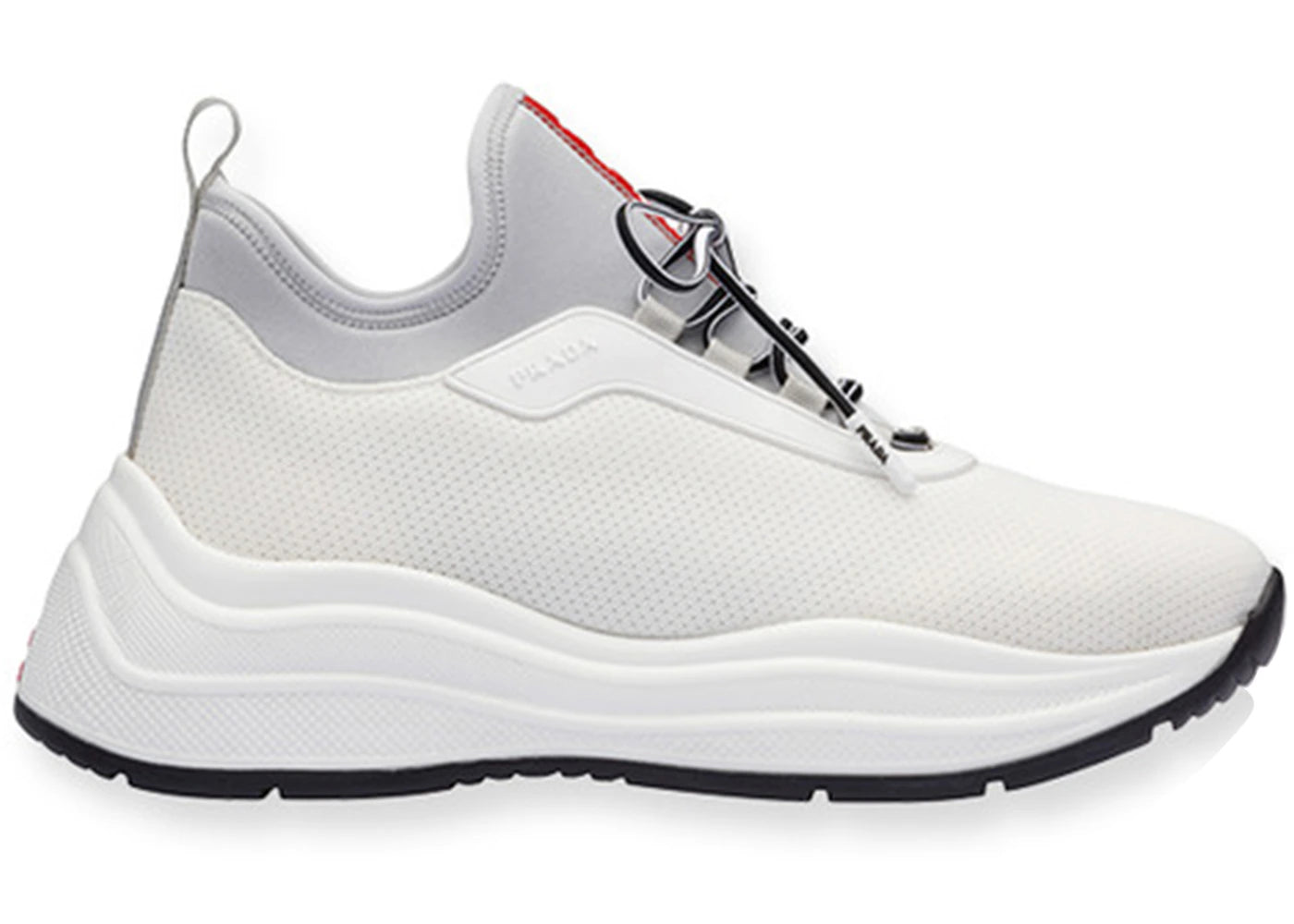 Prada Neoprene Logo White (Women's)